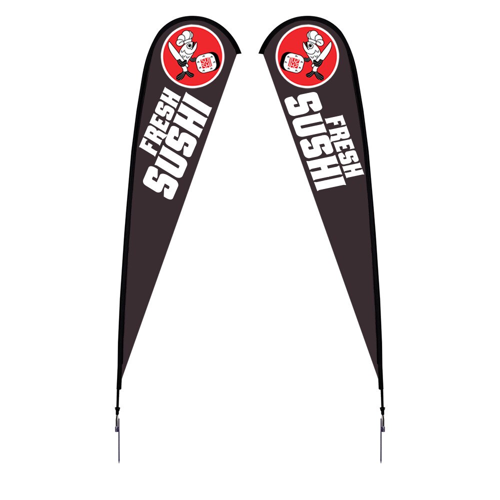 15 ft. X-Large Sunbird Flag — Double Sided Graphic Package / Spike Base